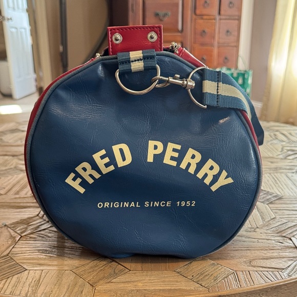 Fred Perry Red and Cream Backpack
